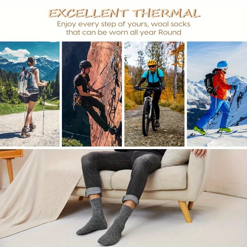 Men's warm socks, thickened winter socks, essential for outdoor