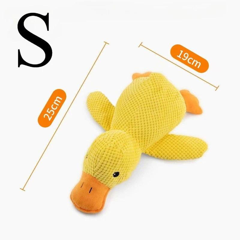 Plush Companion Sleeping Duck Dog Toys for Small Large