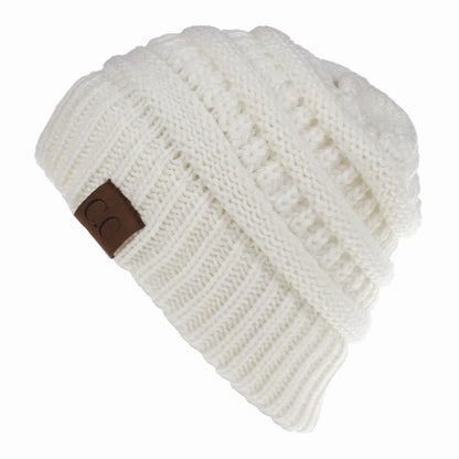 New Outdoor Warm Winter Woolen HatsAcrylic Open Horsetail