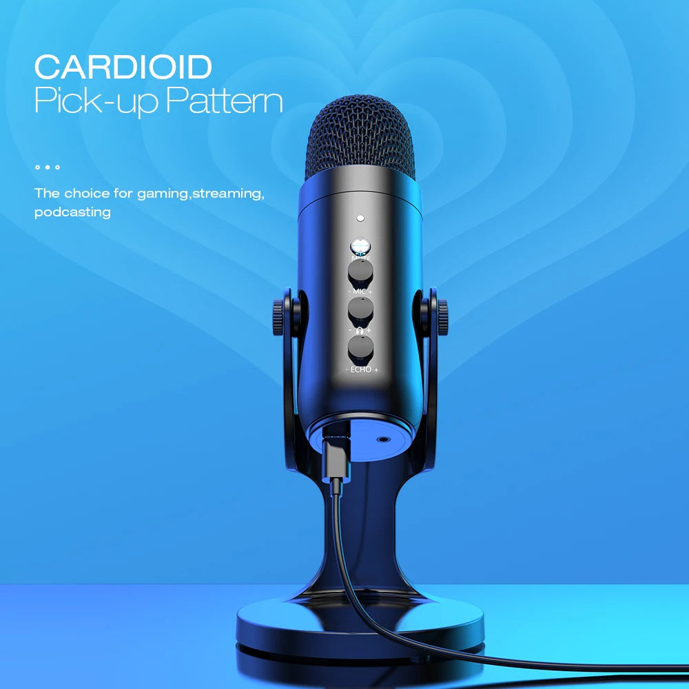 Haomuren USB Microphone for PC Mac Gaming Recording Stream