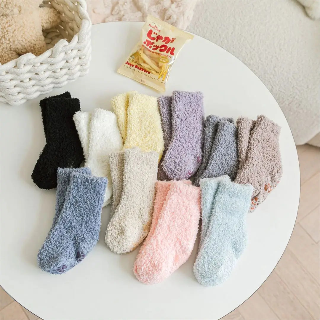 Winter Thick Newborn Socks Coral Fleece Warm Kids Leg Warmers
