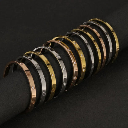 Stainless Steel Cuff Bracelets Bangles For Women Fashion