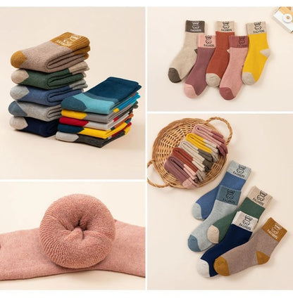 Baby Floor Socks with Cartoon Animal Bear Pattern, Adhesive