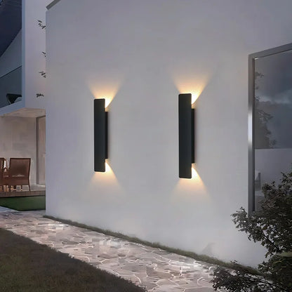 Outdoor Waterproof Wall Lamps Strip Aluminum Wall Lights