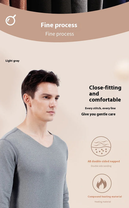 Men Double-Sided Non-marking Heating Thermal Underwear