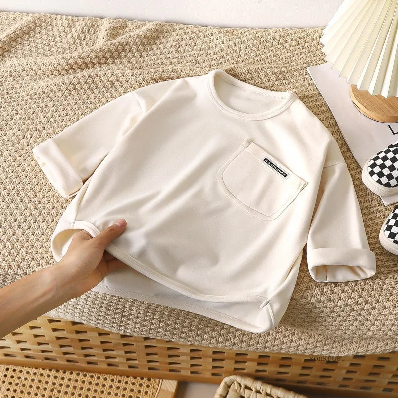 Children Long Sleeved Base Shirt Boys Girls Kids