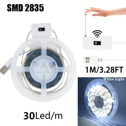 Night Lights Lamp USB Gesture Sensor Dimmable  Strip Lights TV