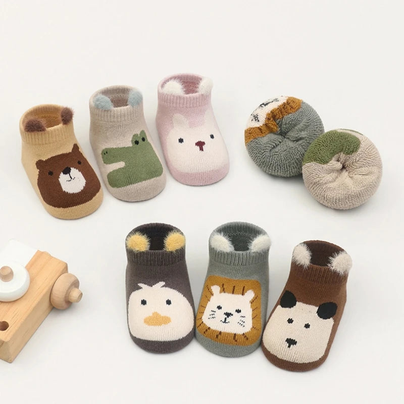 Autumn Winter Thicken Baby Toddler Thermal Socks Trampoline