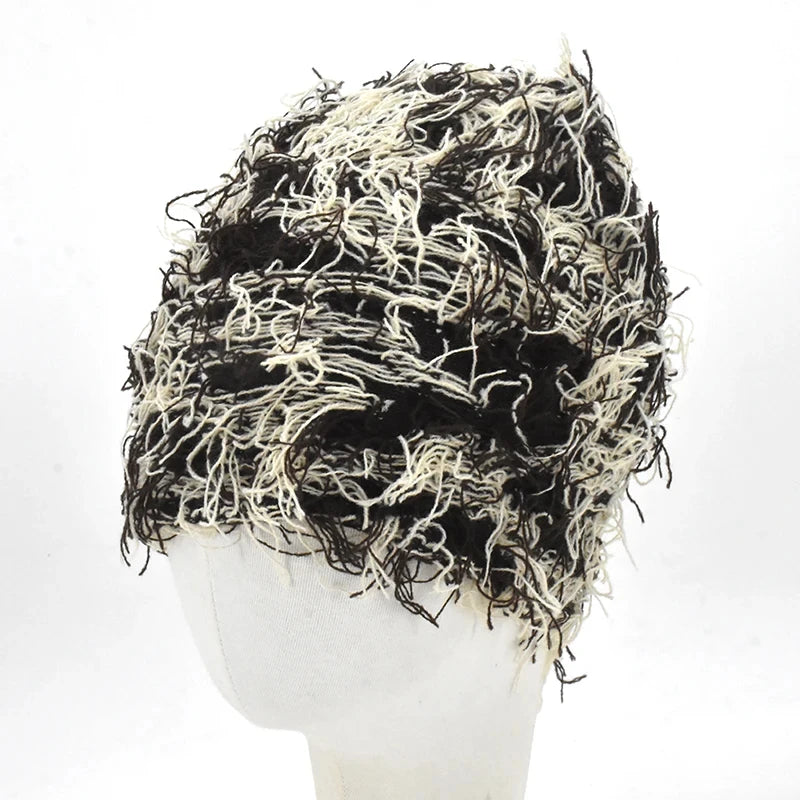 New Hip Hop Balaclava Distressed Knitted Caps Full Face Ski Mask