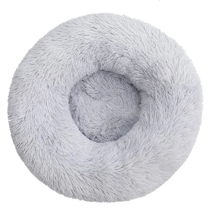Round Pet Bed for Large Dog Bed Super Soft Cat Bed Long Plush