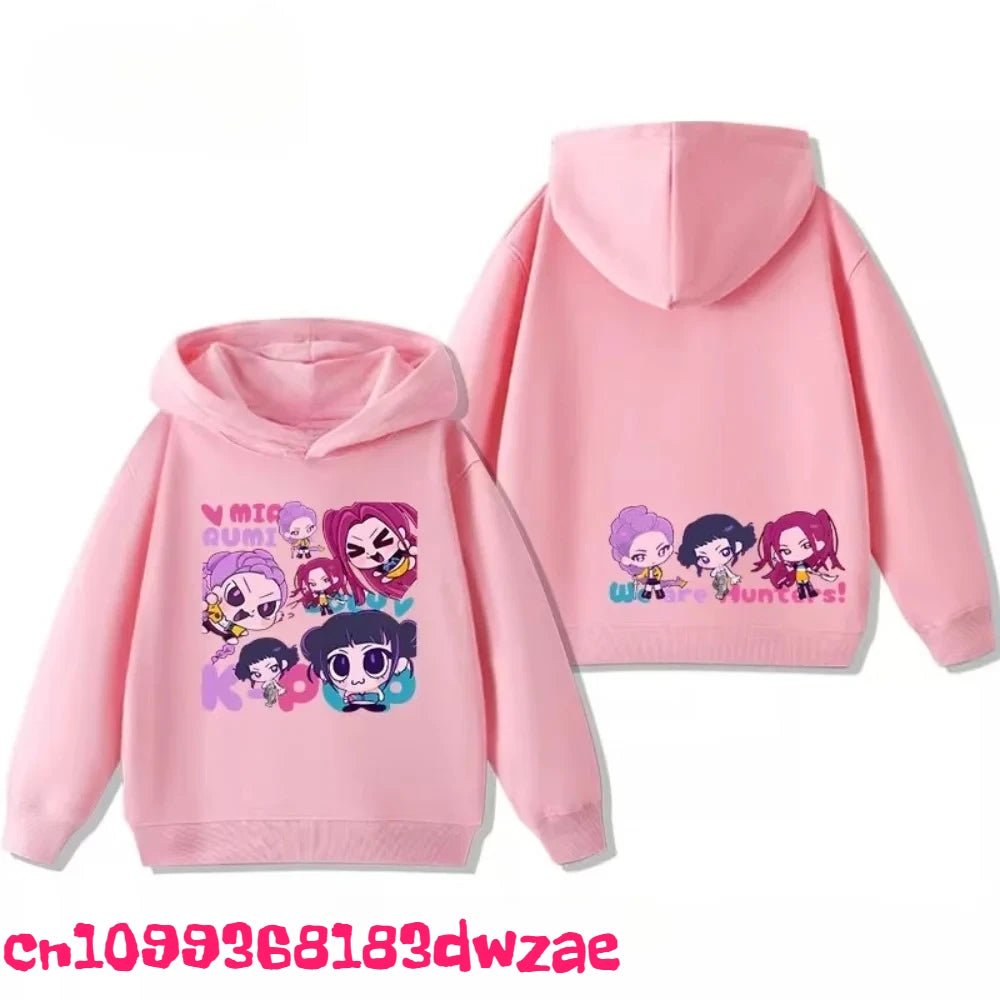 Korean Popular Kpop Demon Hunter Children's Sweatshirt Boys