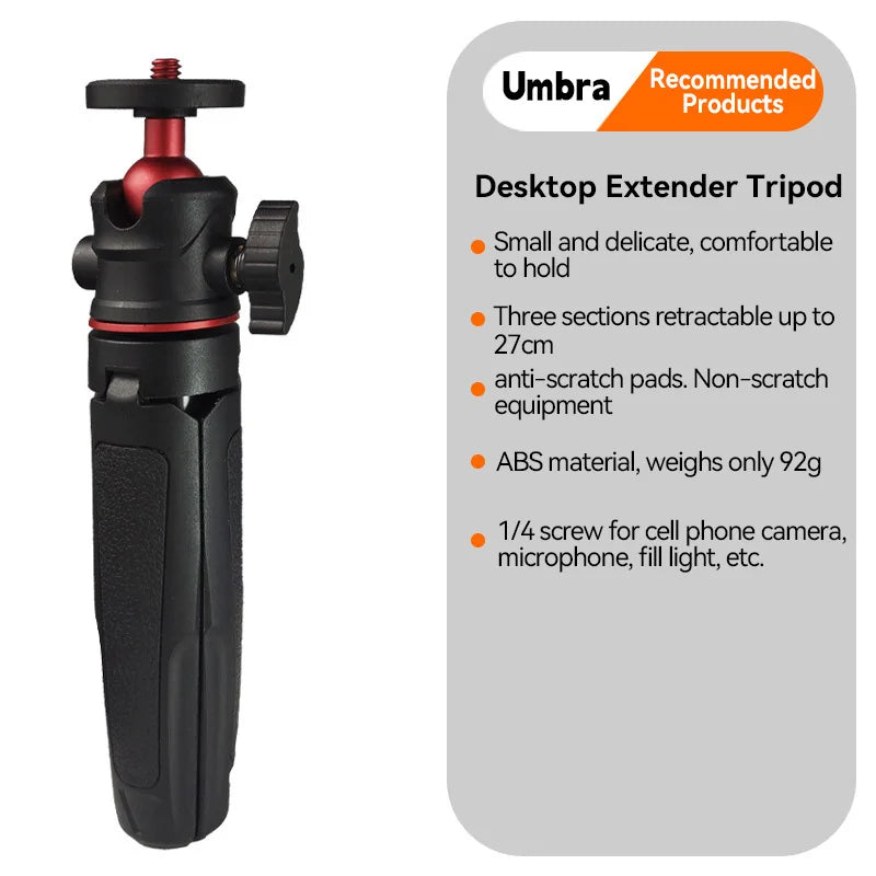 Mini Extendable Desktop Tripod Handheld Photography Bracket