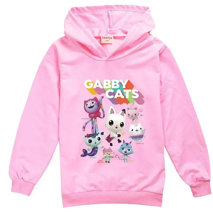 Gabbys Doll House Hoodie Children Spring Autumn New Kids