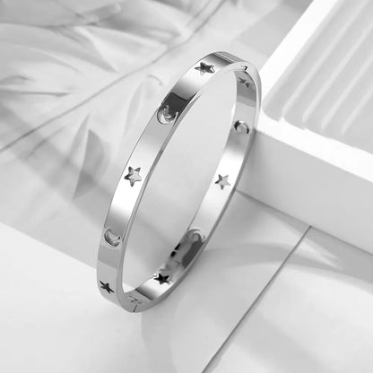 Stainless Steel Cuff Bracelets Bangles For Women Fashion