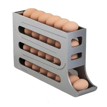 Refrigerator Egg Storage Box 4 Layers Automatic Rolling Egg