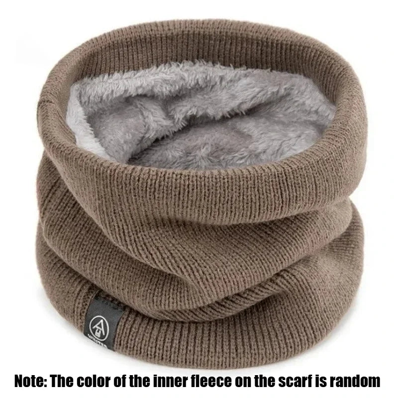 Fleece Neck Gaiter Windproof Warm Face Scarf for Men Women