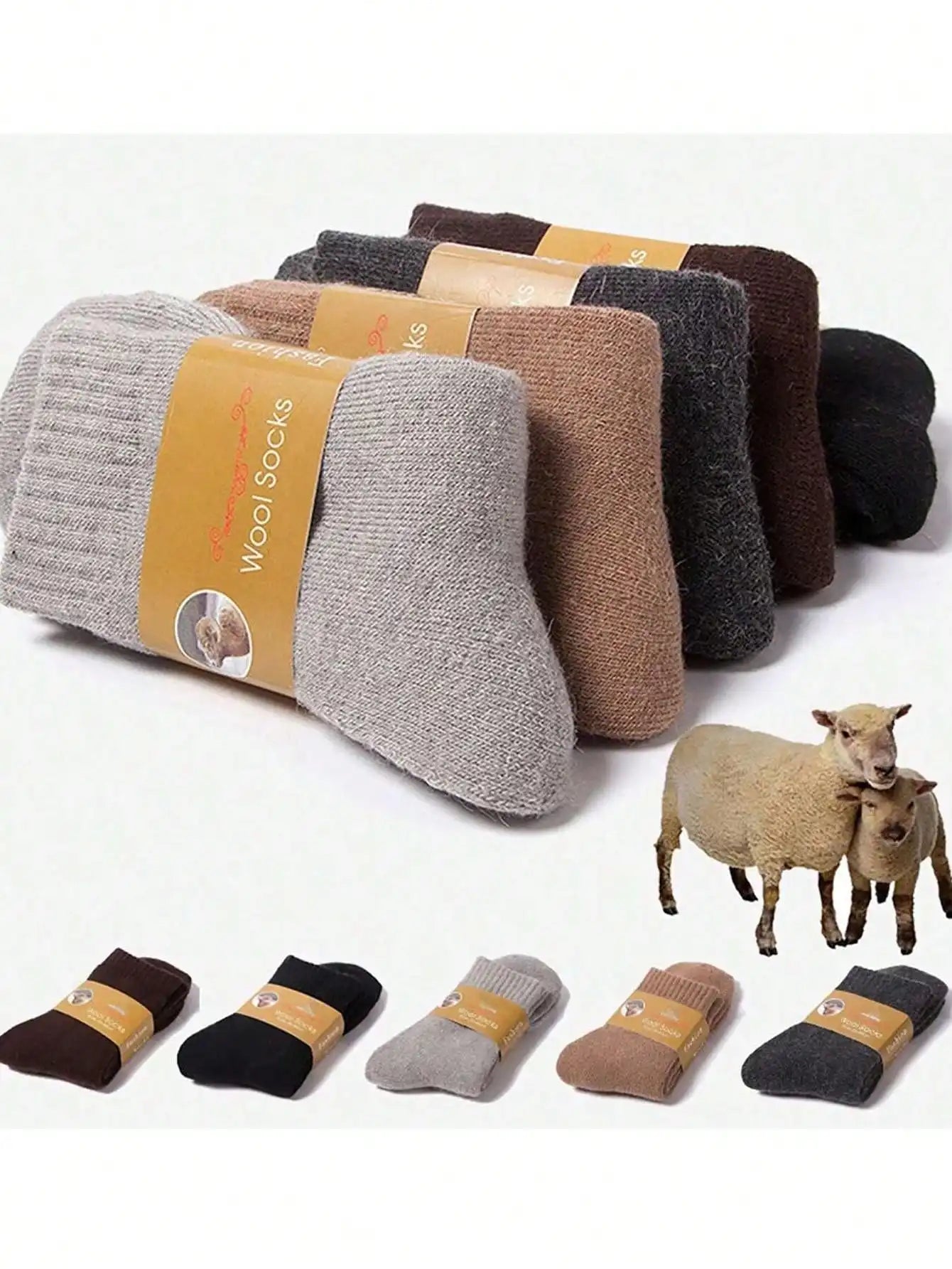 Winter Warm Women Socks Merino Wool Men Super Thicker