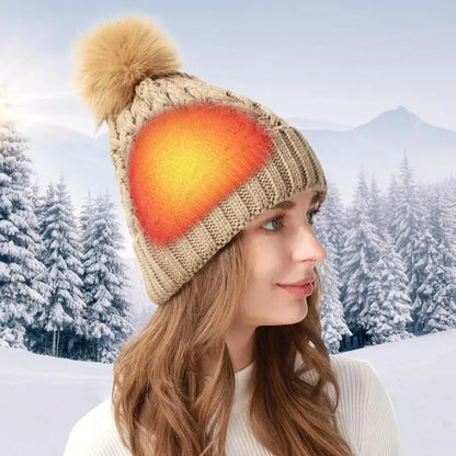 Heated Hat Efficient Heat Transfer Heated Hat Women Rechargeable