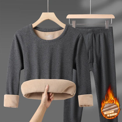 Winter Thermal Underwear Sets Men Women Velvet Tops