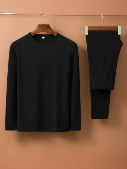 Men's Double-Sided Fleece Autumn Winter Top And Bottoms