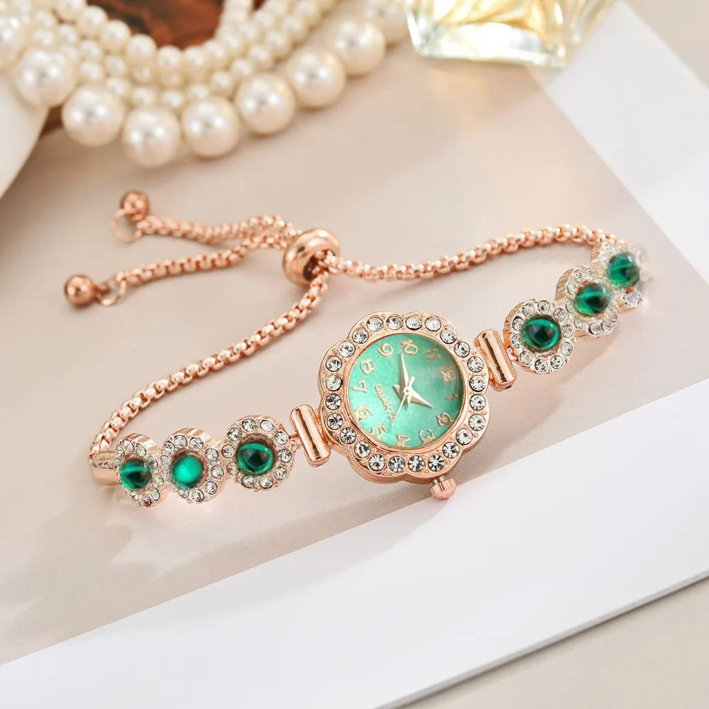 Elegant Rhinestone Bracelet Strap Women Watches Fashion