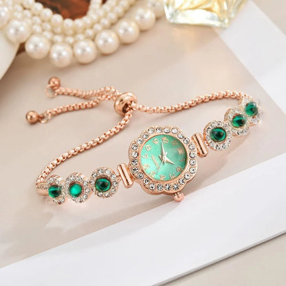 Elegant Rhinestone Bracelet Strap Women Watches Fashion