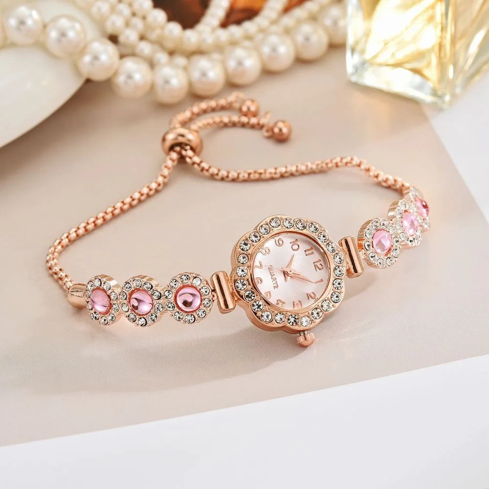 Elegant Rhinestone Bracelet Strap Women Watches Fashion