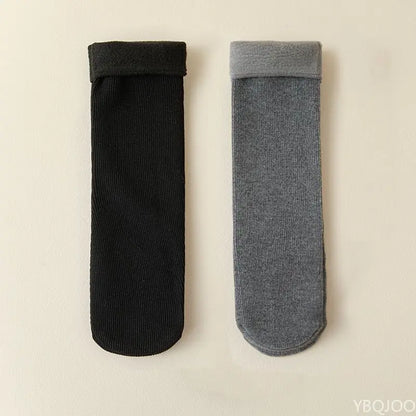 2 Pairs Men Winter Socks Soft Outdoor Anti-Cold Cashmere Socks