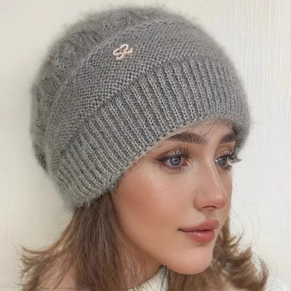 New Women Winter Hat Warm Ear Protection Knit Hats Thicken