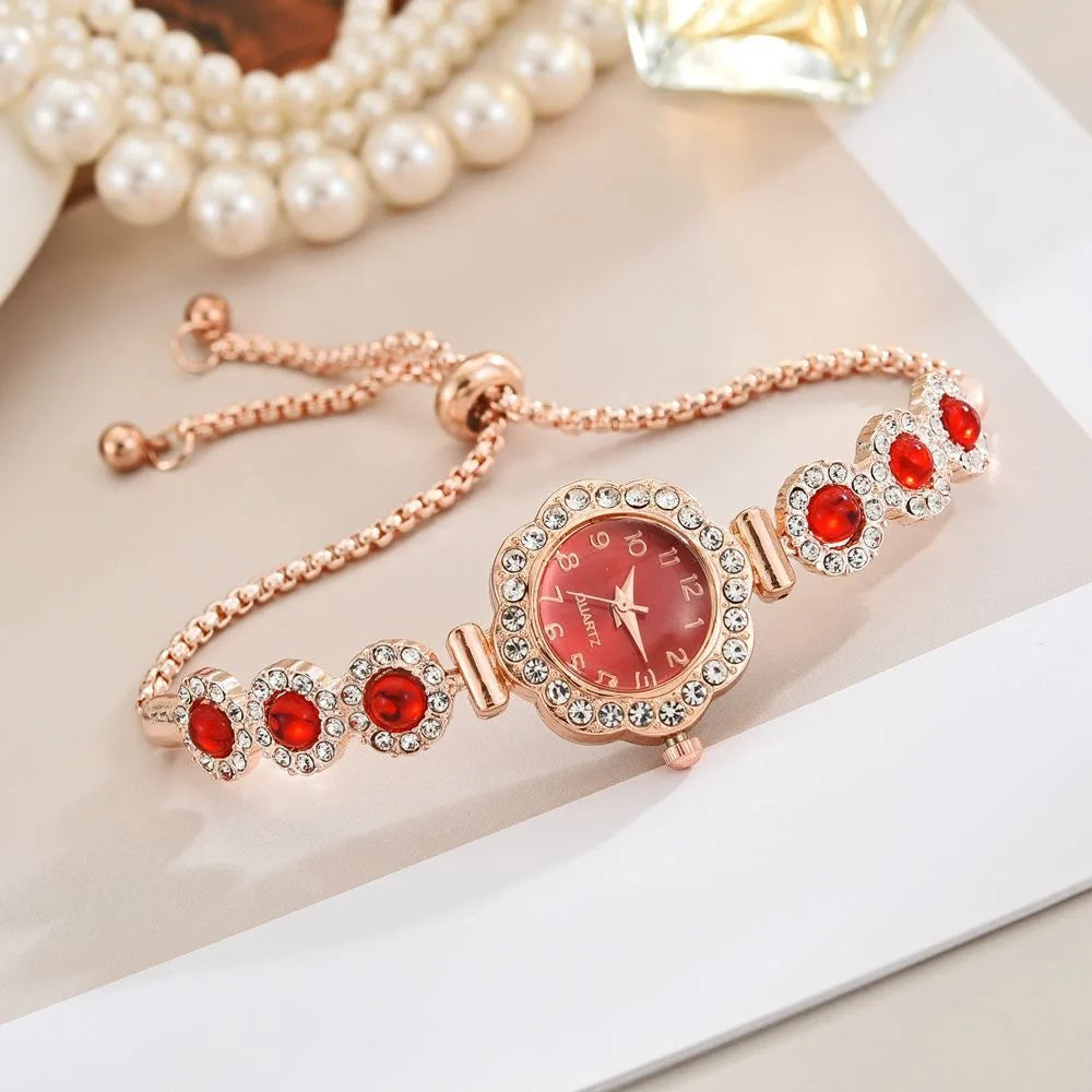 Elegant Rhinestone Bracelet Strap Women Watches Fashion