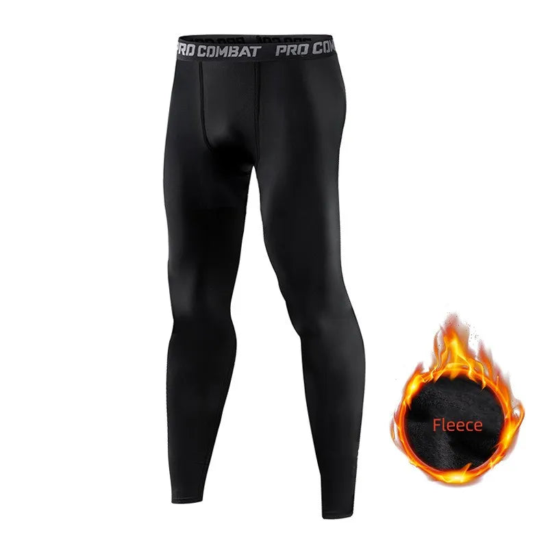 Men's Thermal Underwear Pants Winter Thick Fleece Lined