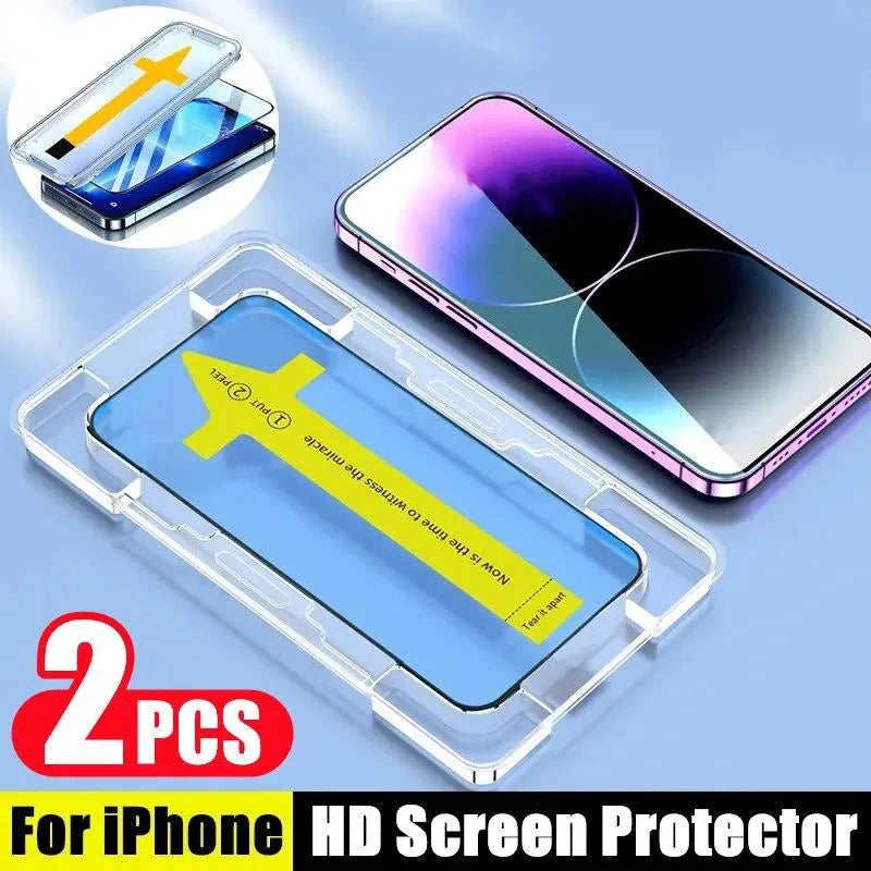 High End Tempered Glass For iPhone 16 13 11 12 14 Pro Max