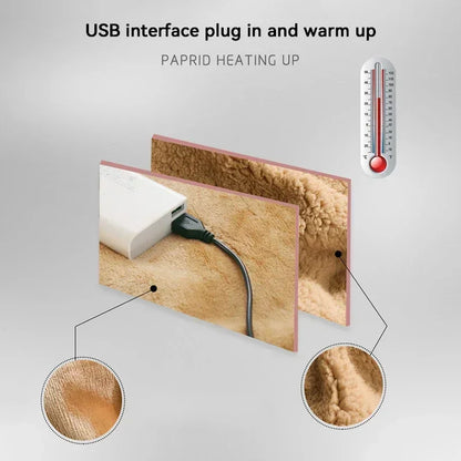 Electric Blanket 5V Safety Low Voltage USB Rechargeable Electric