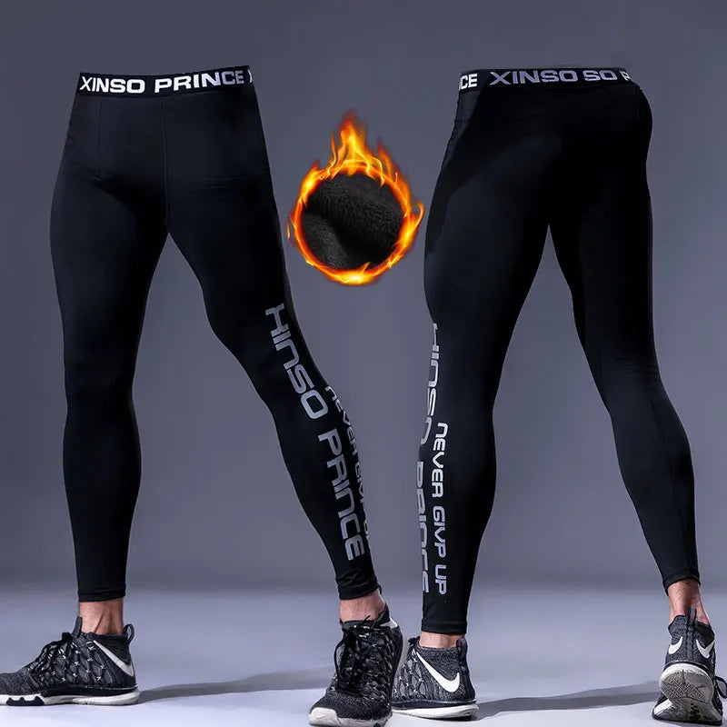 Men's Thermal Underwear Pants Winter Thick Fleece Lined