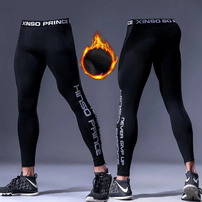 Men's Thermal Underwear Pants Winter Thick Fleece Lined