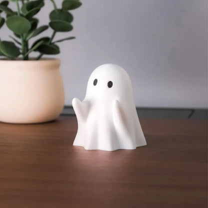 Ghost Pen Holder - Cute Resin Desktop Organizer for Office & Home, Halloween Decor Creative Gift, Funny Stationery Stand (1PC)