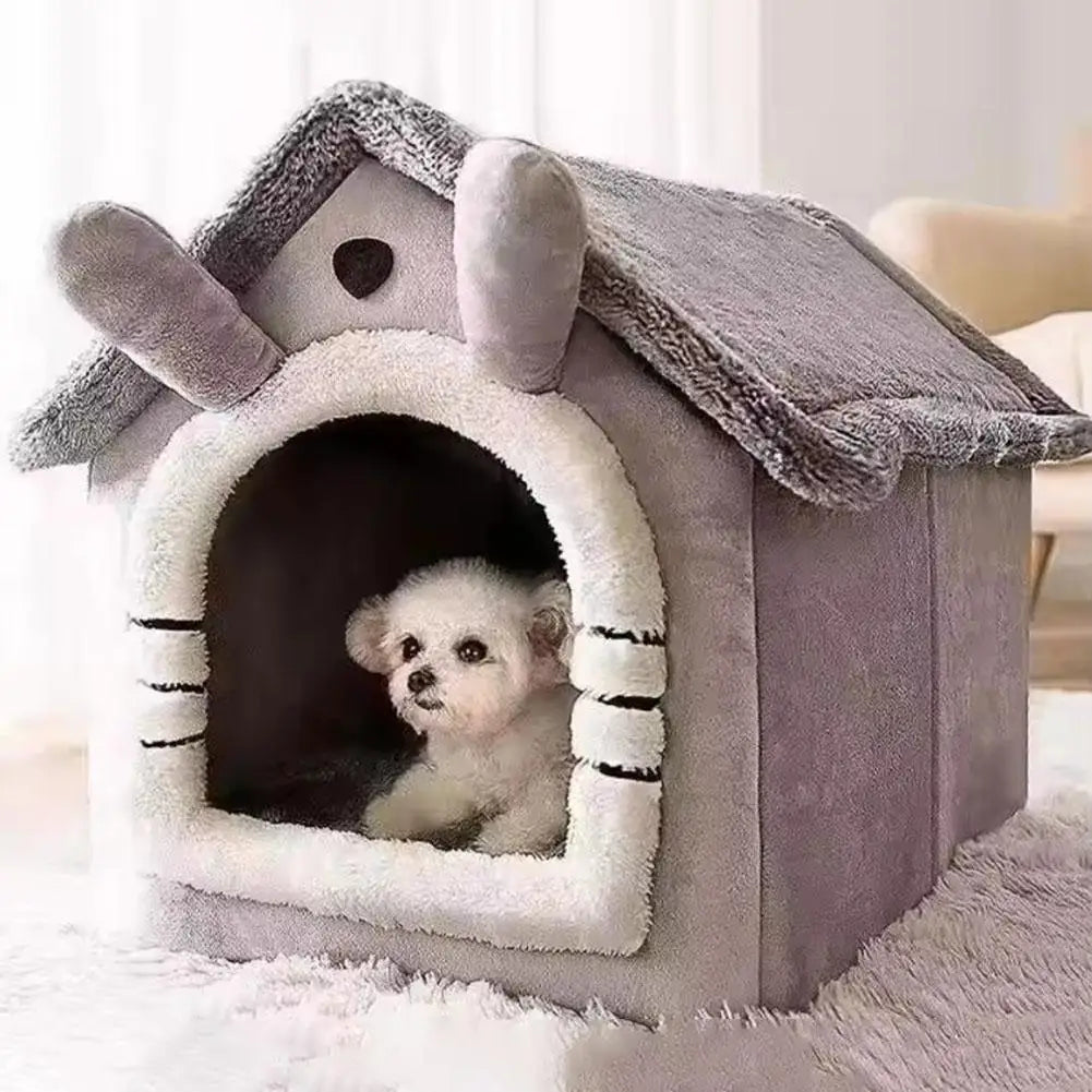 Thickened Pet Warm House Cat And Dog House Winter Warm Universal