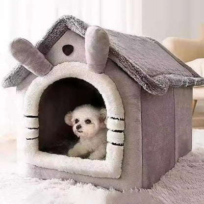 Thickened Pet Warm House Cat And Dog House Winter Warm Universal