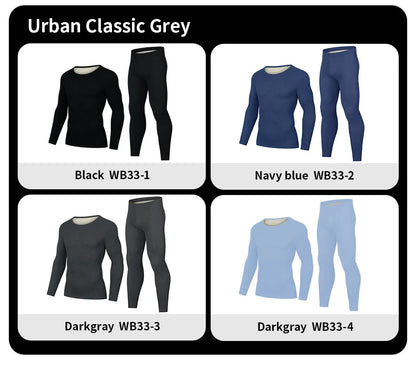 Man Winter Thermal Underwear Set Face Sanding Double Warmth