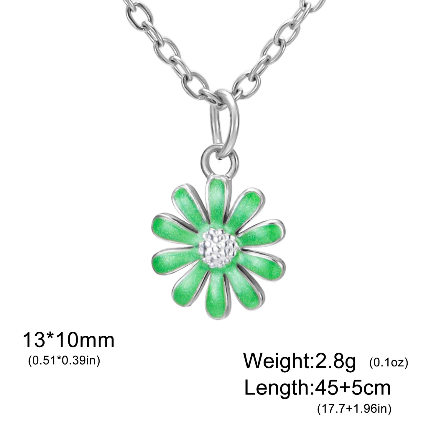 Cazador Plumeria Daisy Mini Flower Necklaces for Women