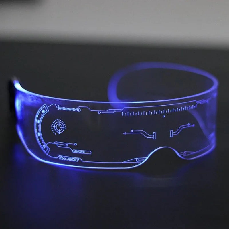LED Light Up Waterproof Glow Costume and Glasses Set for Cool