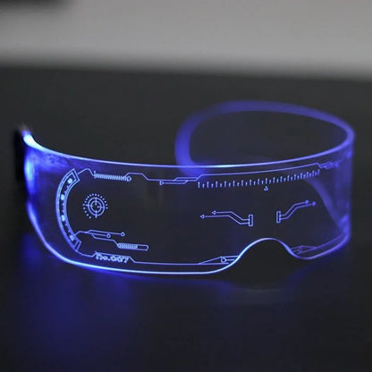 LED Light Up Waterproof Glow Costume and Glasses Set for Cool