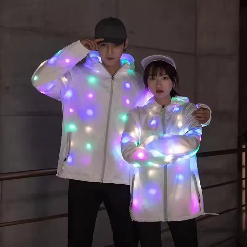 Glow Dancing Costume LED Jacket LED Pants Luminous Led