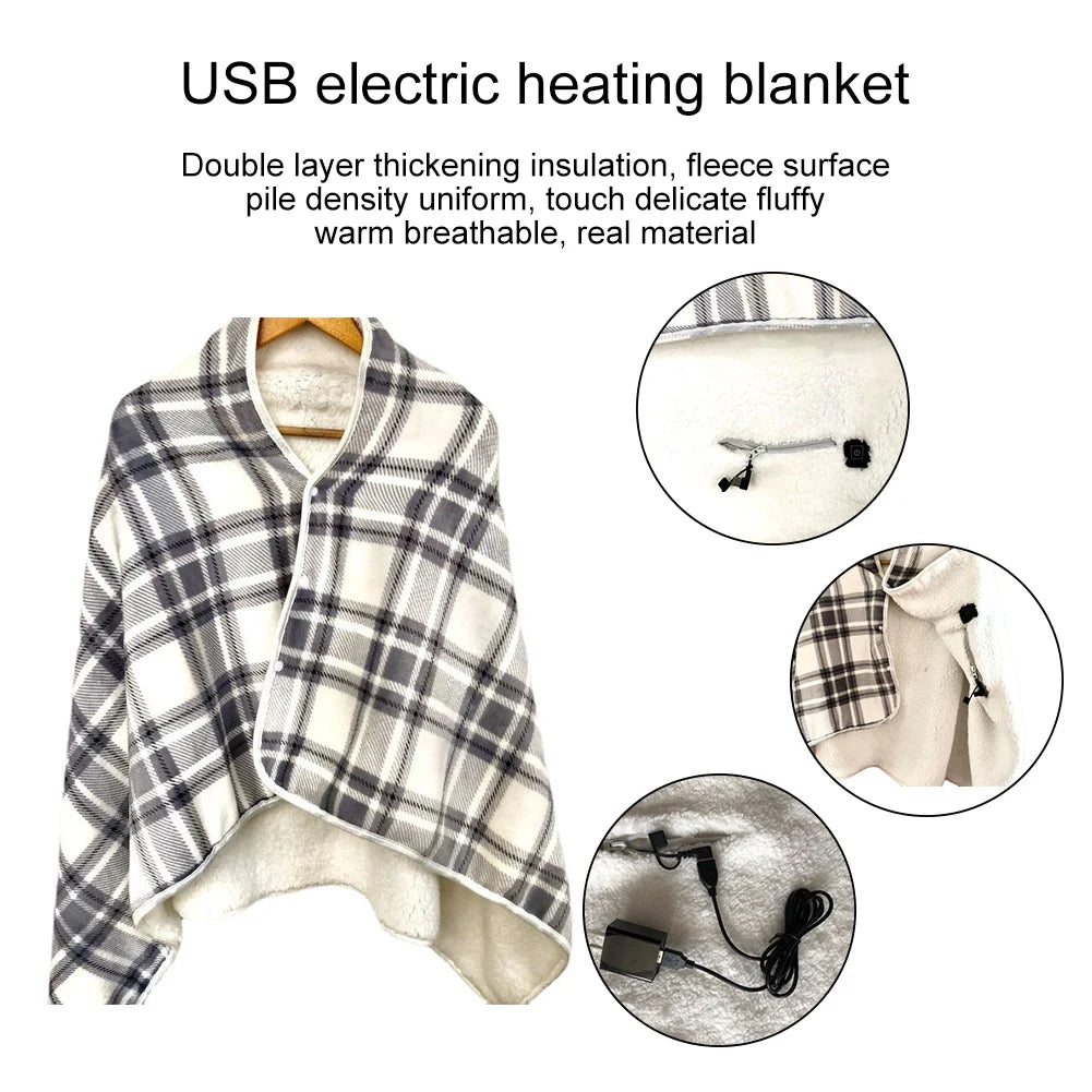 Electric Blanket Heat Settings Wearable Electric Warm Shawl