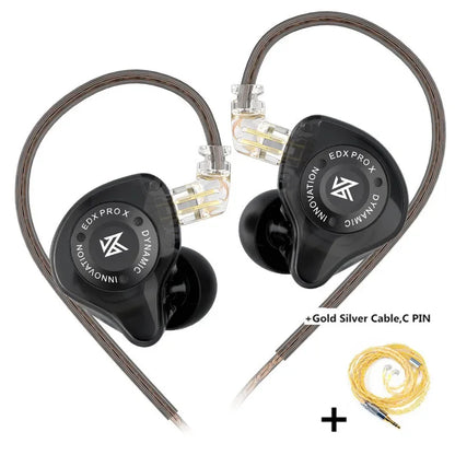 KZ EDX PRO X Dynamic Drive Earphone HIFI Bass Music Earbud Sport