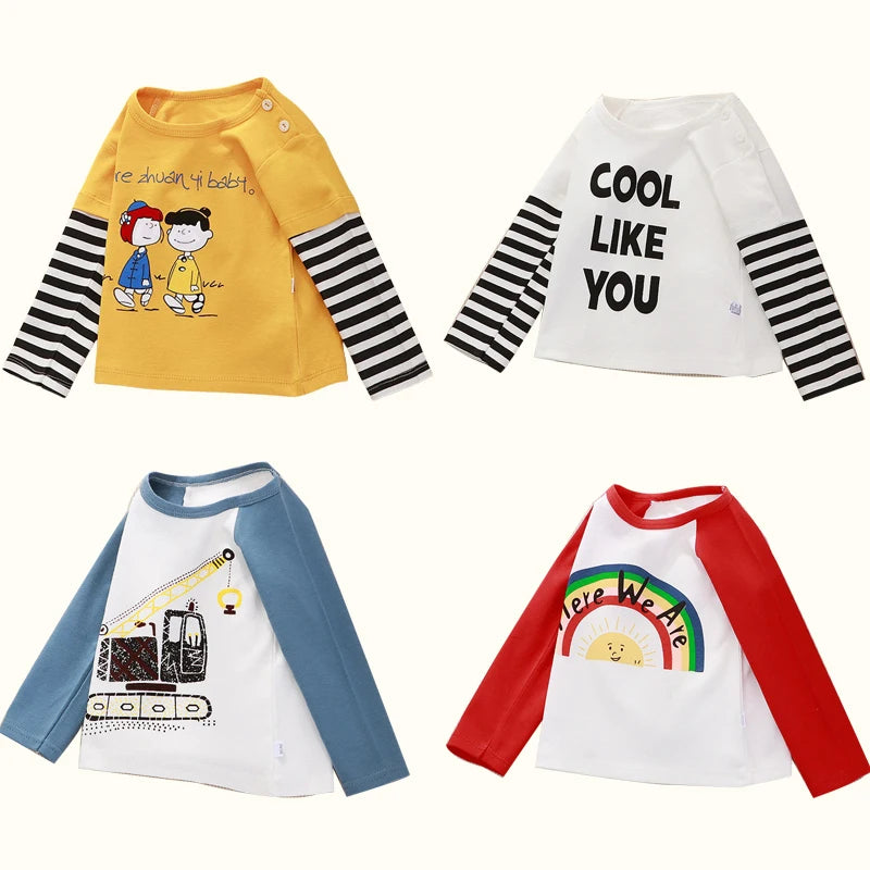 Baby Clothing Autumn Winter Cotton Print Sweatshirt