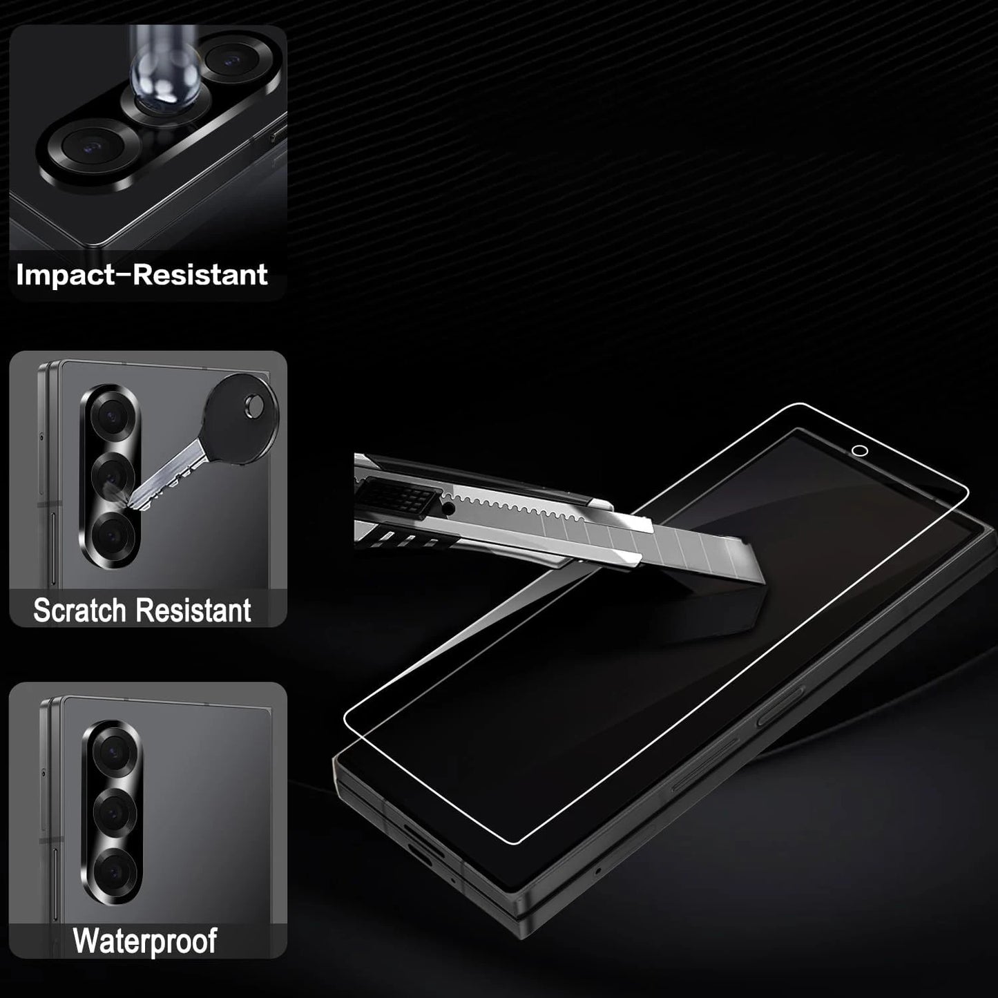 Flexible Hydrogel Film for Samsung Galaxy Z Fold 7 HD Clear