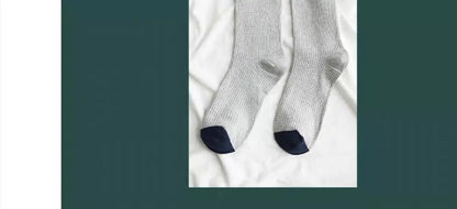 High-quality Harajuku Socks Men's mid-calf socks double-needle