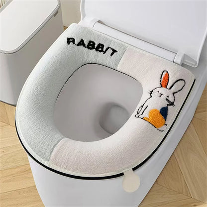 New autumn and winter home cartoon toilet cover plus