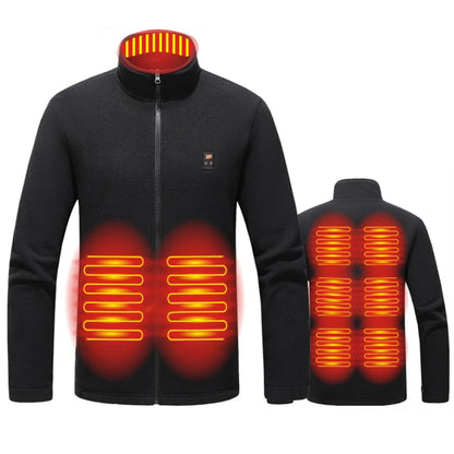 Heated Area Heated Jacket USB Charging Heated Zip Up Coat